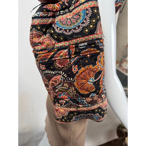 Vera Bradley Quilted Cotton Shoulder Bag In Bohemian Paisley Print - Picture 6 of 13